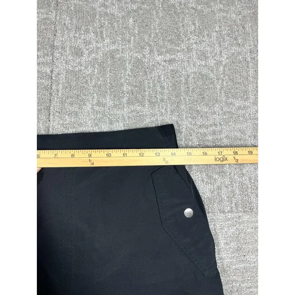 Womens Athleta Black Vienna Cargo Pockets Skort Skirt with Shorts - Size 6
